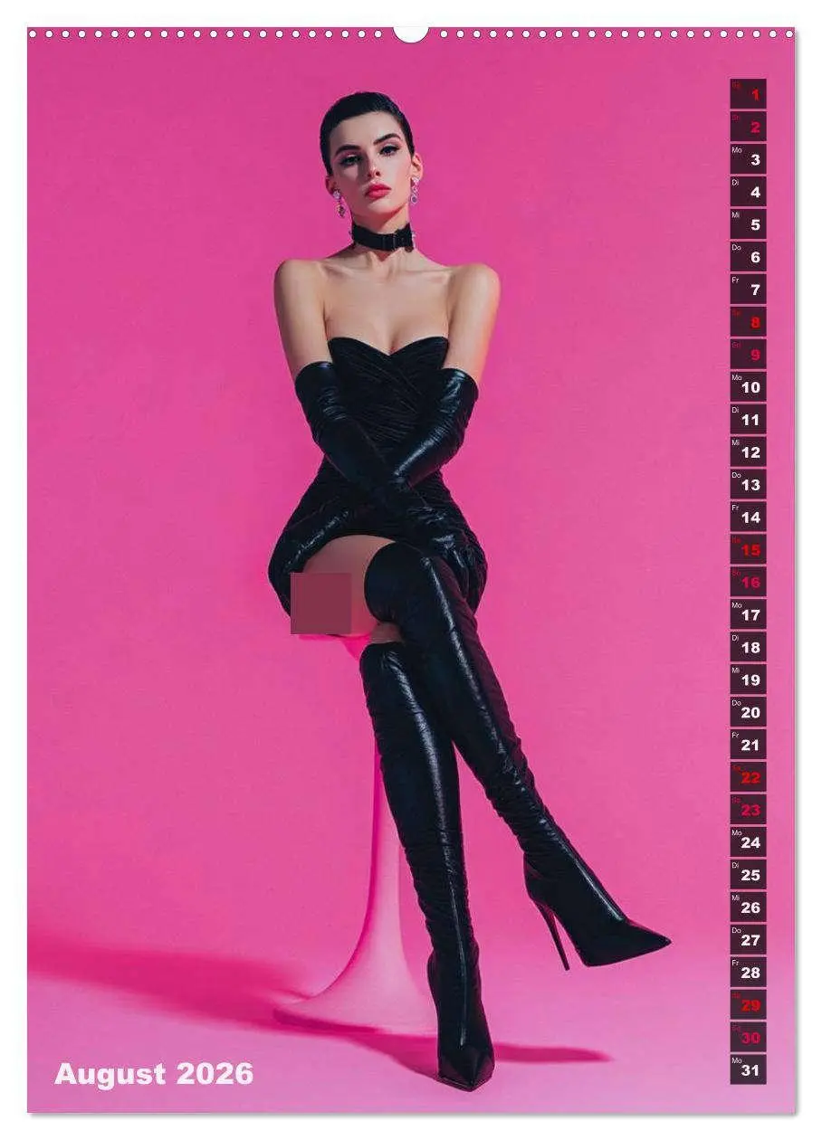 Bild: 9783516538564 | Lack und Leder - The Pink Box (Wandkalender 2026 DIN A2 hoch),...
