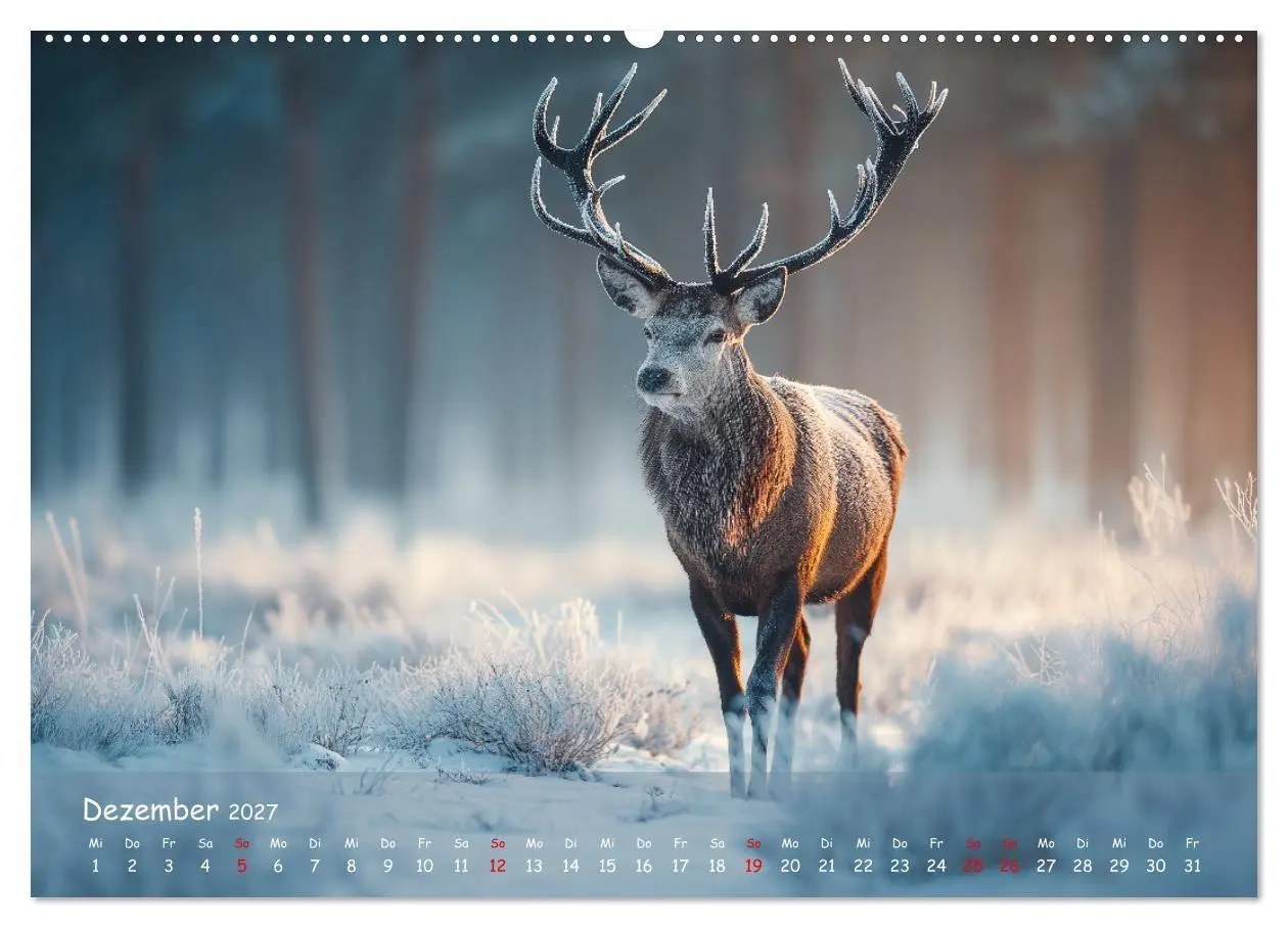 Bild: 9783516848564 | Jagd und Natur - Kalender für Jäger mit Wildtieren Deutschlands im...