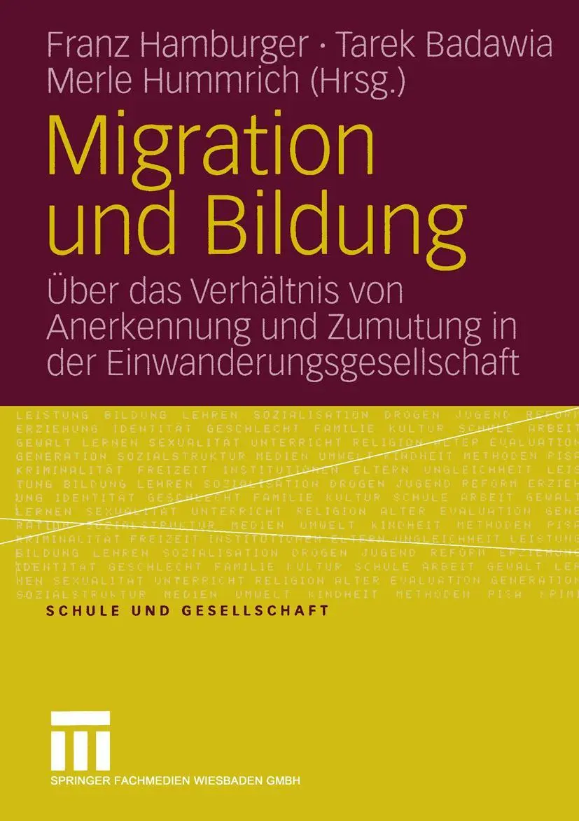 Cover: 9783531148564 | Migration und Bildung | Franz Hamburger (u. a.) | Taschenbuch | 344 S.