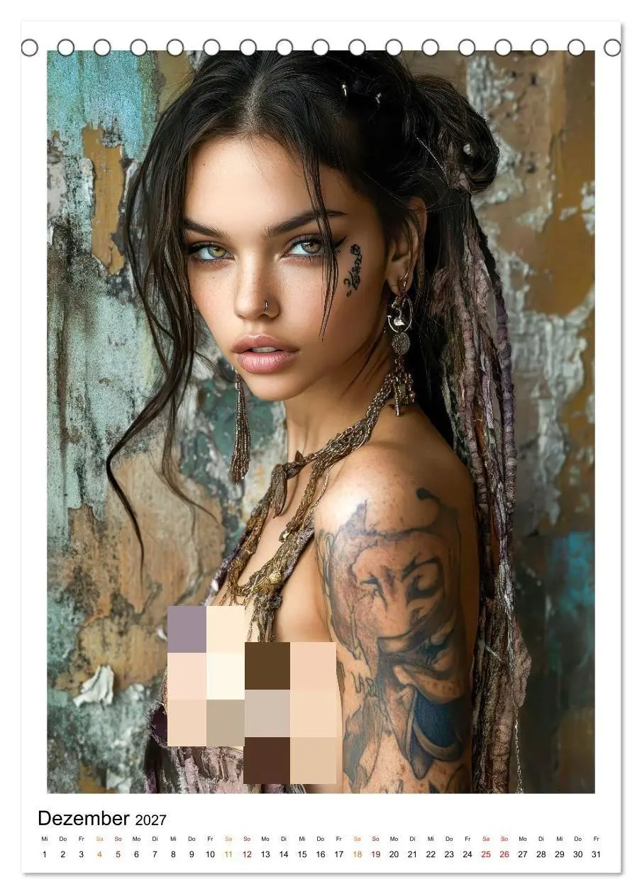 Bild: 9783569008564 | Tattoo Dreams - Sinnliche Kunstwerke (Tischkalender 2027 DIN A5...
