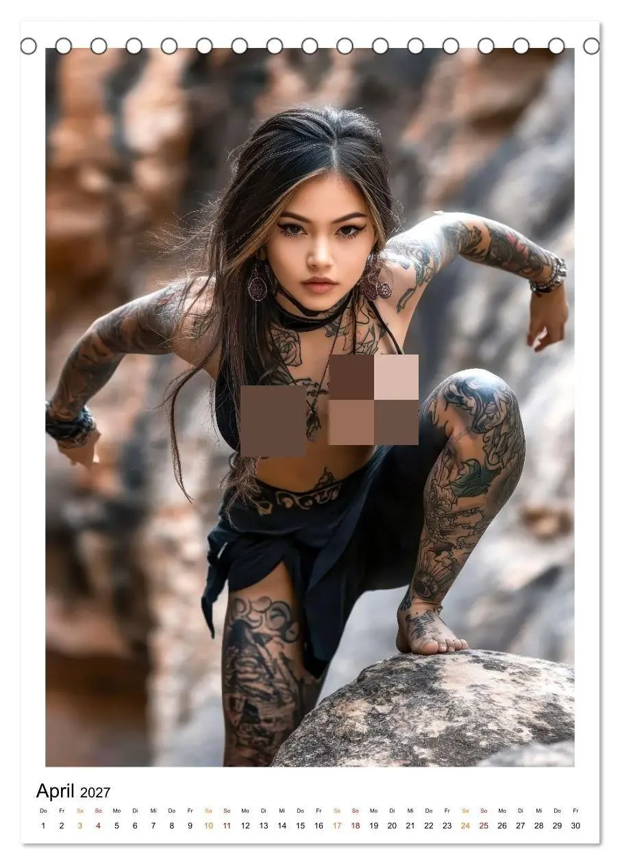 Bild: 9783569008564 | Tattoo Dreams - Sinnliche Kunstwerke (Tischkalender 2027 DIN A5...