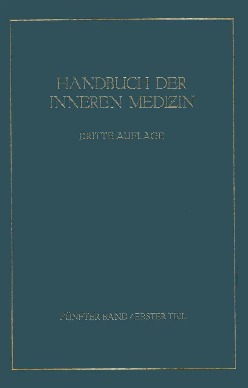 Krankheiten des Nervensystems (Handbuch der inneren Medizin, 5, Band 5)