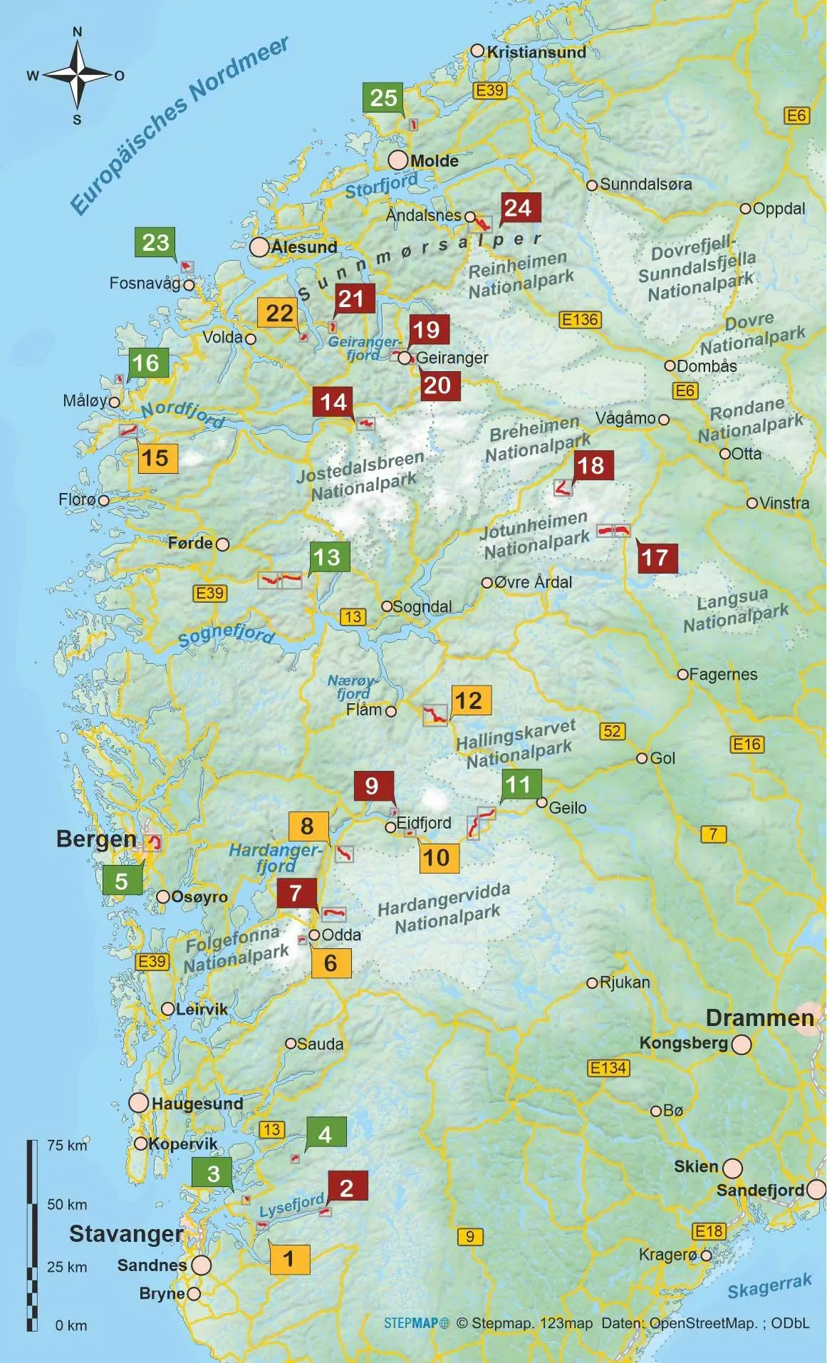Bild: 9783866868564 | Fjordnorwegen 25 Touren zwischen Atlantik und Jotunheimen | Perre