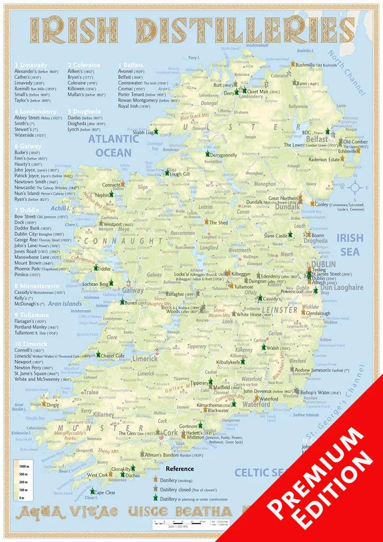 Cover: 9783944148564 | Whiskey Distilleries Ireland - Poster 42x60cm - Premium Edition | 2016