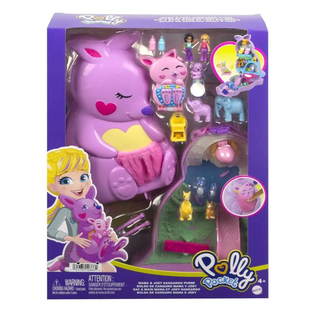 Cover: 194735108664 | Polly Pocket Mama &amp; Joey Kangaroo Schatulle | In Fensterkarton | HKV50