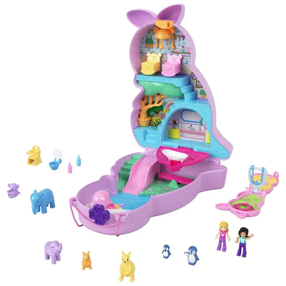 Bild: 194735108664 | Polly Pocket Mama &amp; Joey Kangaroo Schatulle | In Fensterkarton | HKV50
