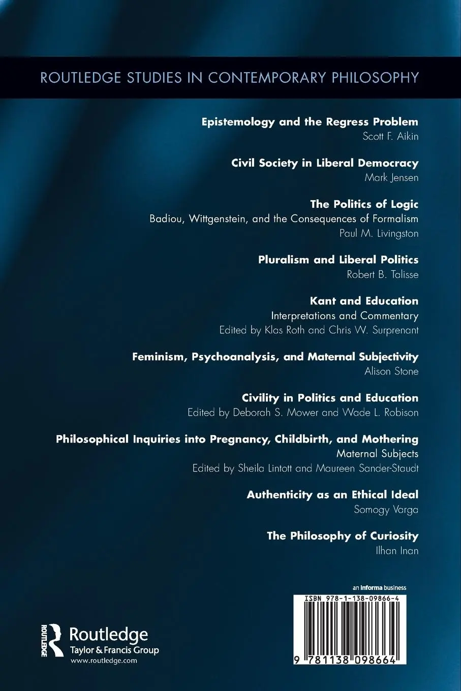 Rückseite: 9781138098664 | The Philosophy of Curiosity | Ilhan Inan | Taschenbuch | Englisch