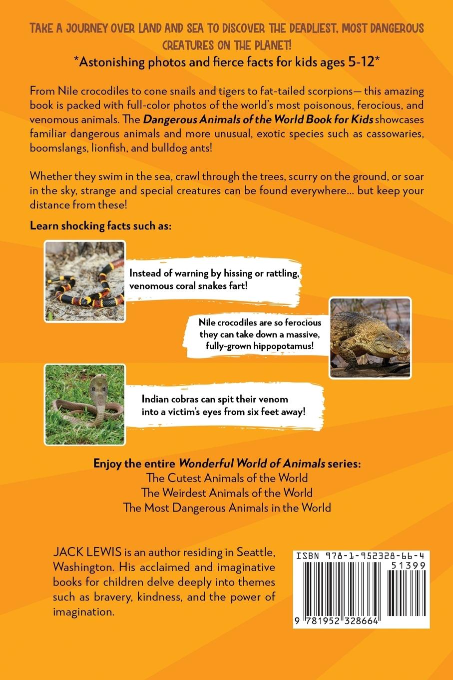 Rückseite: 9781952328664 | Dangerous Animals of the World Book for Kids | Jack Lewis | Buch
