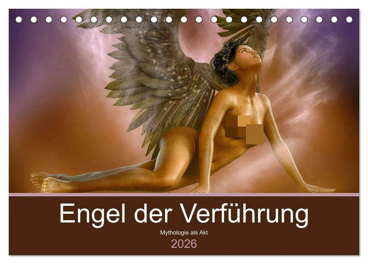 Cover: 9783457818664 | Engel der Verführung - Mythologie als Akt (Tischkalender 2026 DIN...