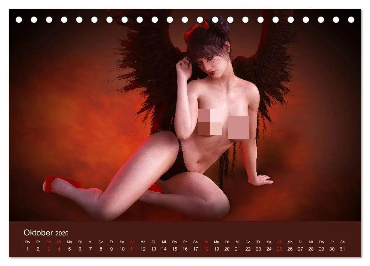 Bild: 9783457818664 | Engel der Verführung - Mythologie als Akt (Tischkalender 2026 DIN...
