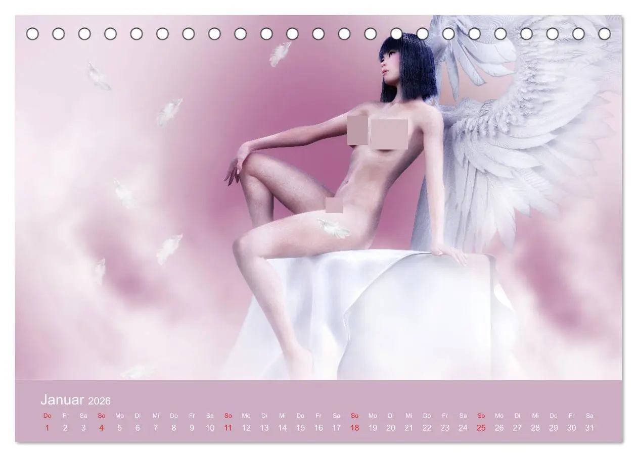 Bild: 9783457818664 | Engel der Verführung - Mythologie als Akt (Tischkalender 2026 DIN...