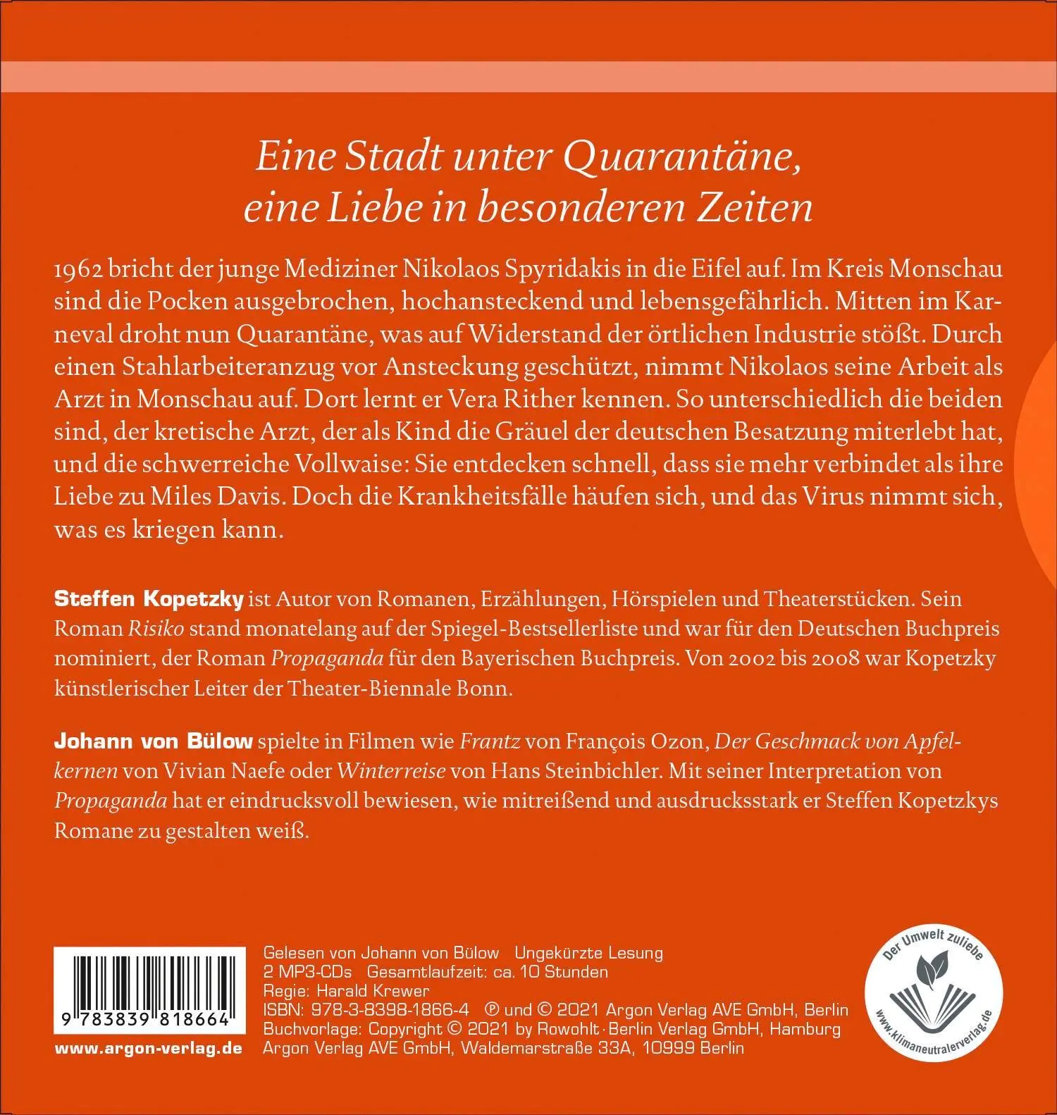 Rückseite: 9783839818664 | Monschau | Steffen Kopetzky | MP3 | Deutsch | 2021 | Argon Verlag GmbH