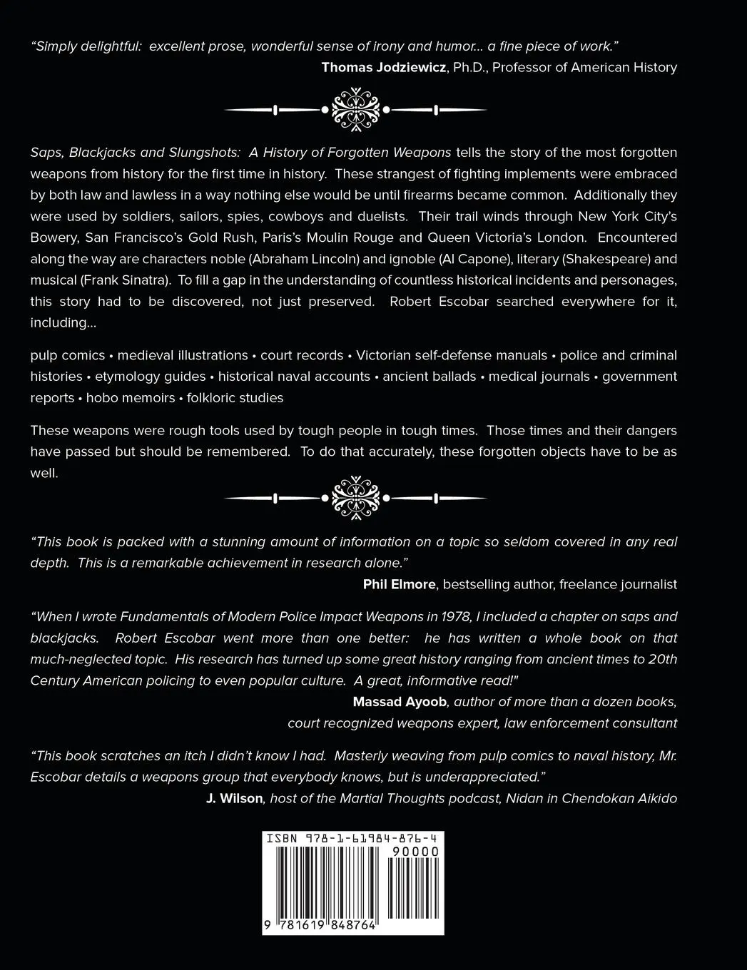Rückseite: 9781619848764 | Saps, Blackjacks and Slungshots | A History of Forgotten Weapons