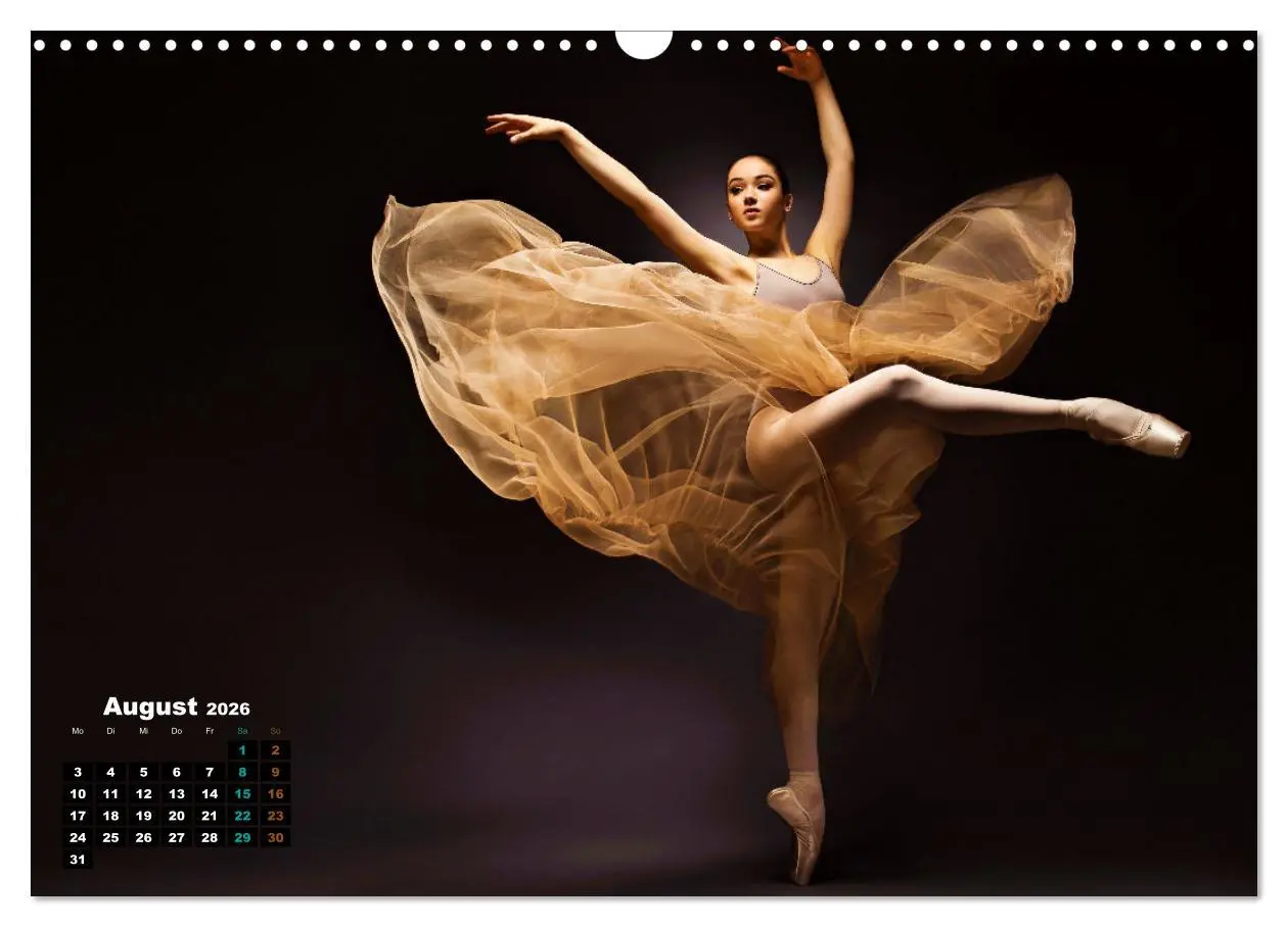 Bild: 9783457358764 | BALLETT - ein Hauch Magie (Wandkalender 2026 DIN A3 quer), CALVENDO...