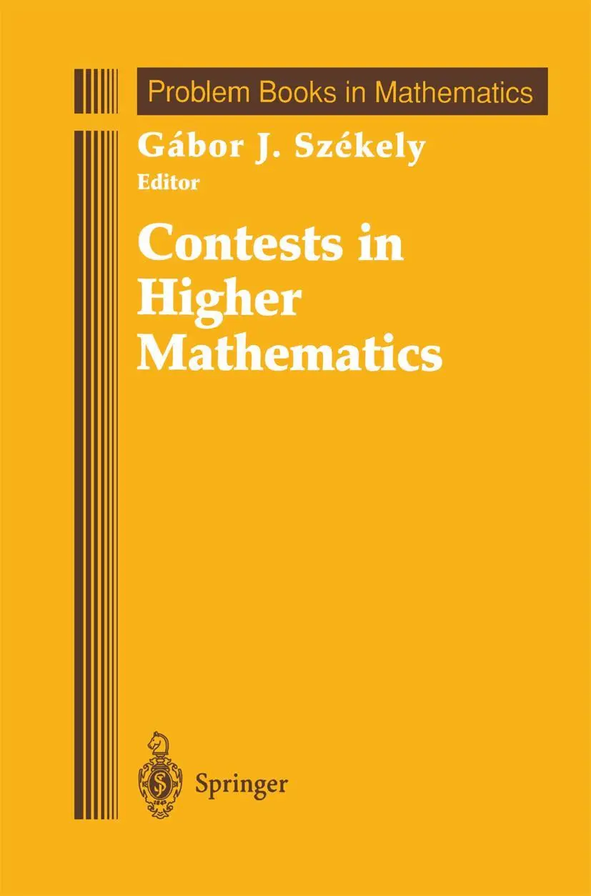 Cover: 9781461268864 | Contests in Higher Mathematics | Gabor J. Szekely | Taschenbuch | vii