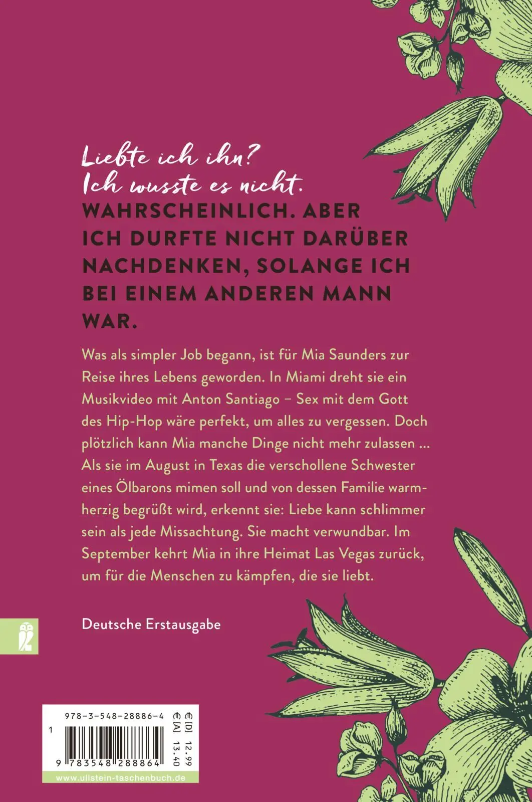 Rückseite: 9783548288864 | Calendar Girl 03 - Begehrt | Juli/August/September | Audrey Carlan