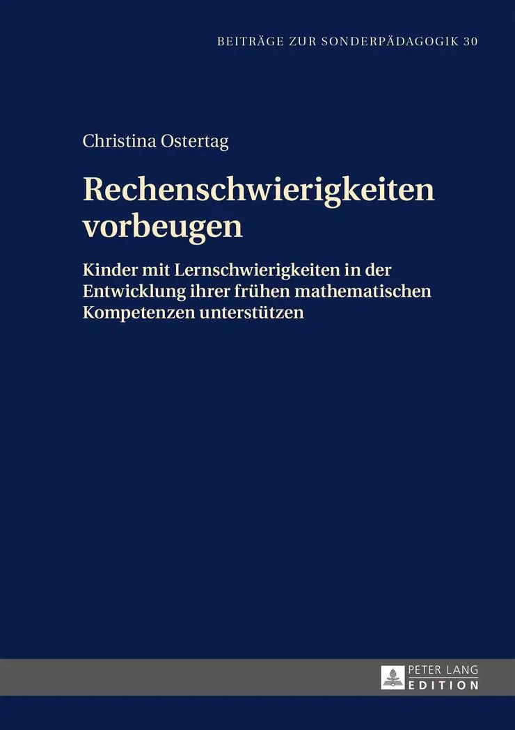 Cover: 9783631658864 | Rechenschwierigkeiten vorbeugen | Christina Ostertag | Buch | Gebunden