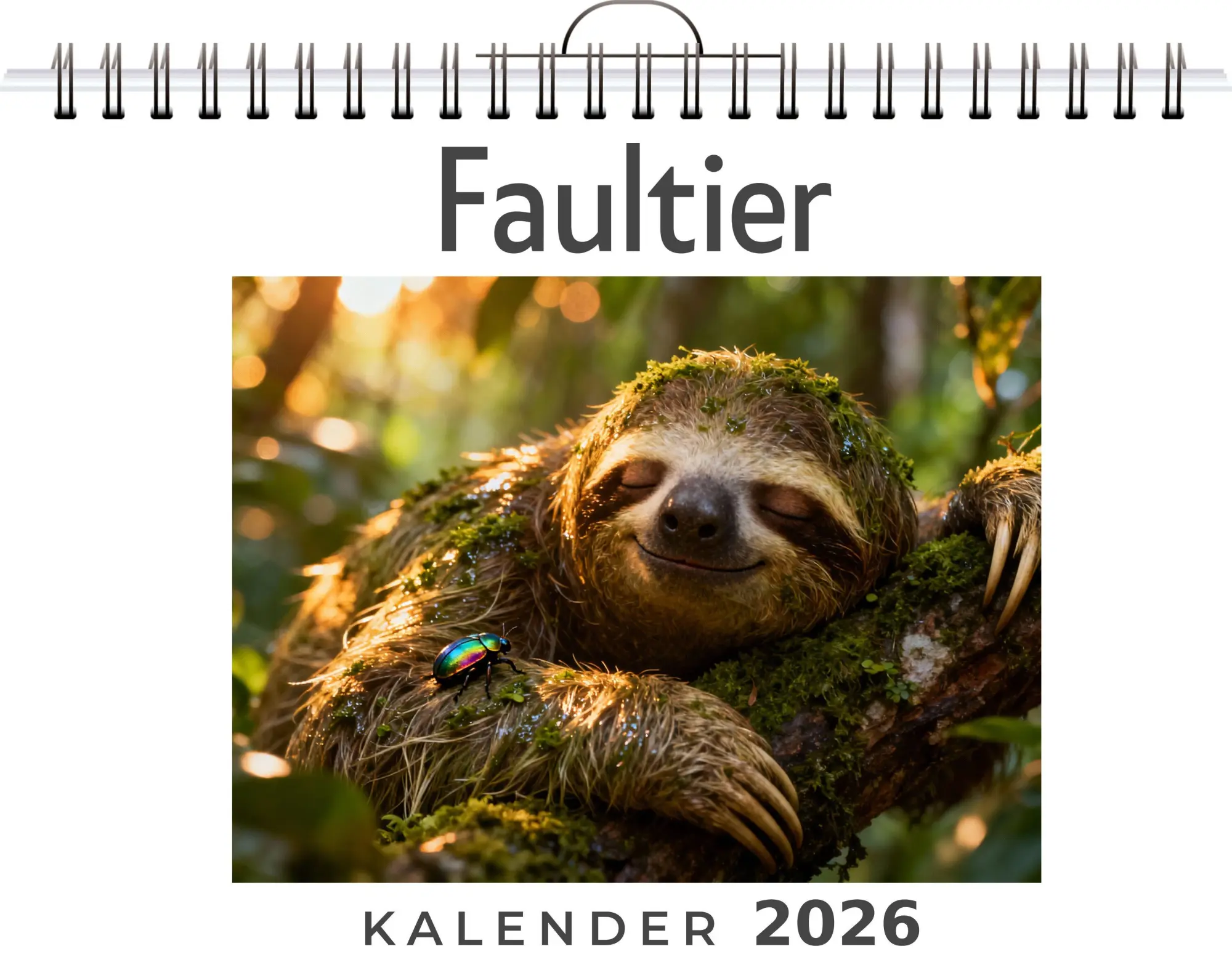 Cover: 9783695328864 | Faultier | Leon Weber | Kalender | Deutsch | 2026 | FlipFlop
