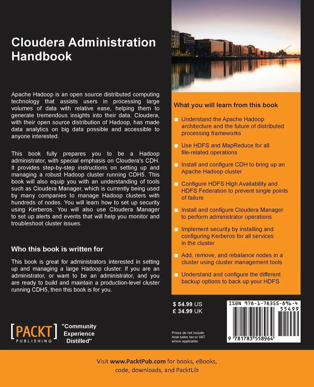 Rückseite: 9781783558964 | Cloudera Administration Handbook | Rohit Menon | Taschenbuch | 2014