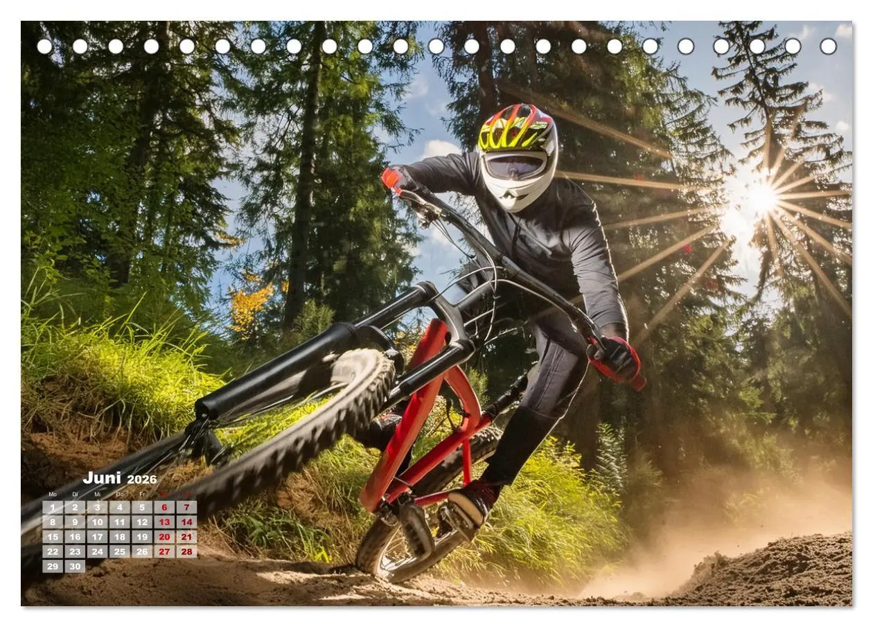 Bild: 9783457408964 | Abfahrtsrausch Downhill Aktion (Tischkalender 2026 DIN A5 quer),...