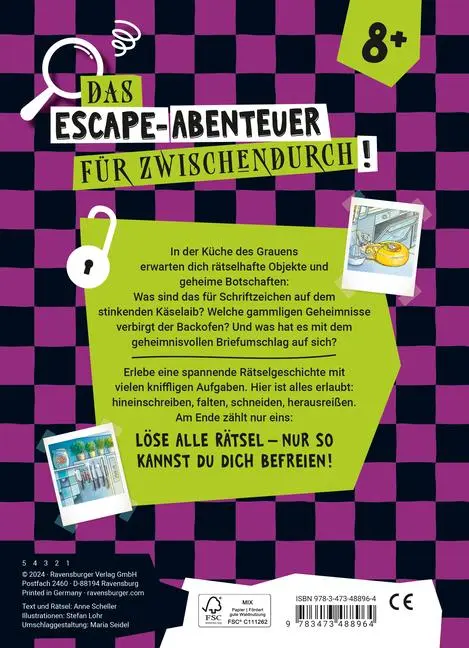 Bild: 9783473488964 | Ravensburger Escape Rätsel - Küche des Grauens | Anne Scheller | Buch