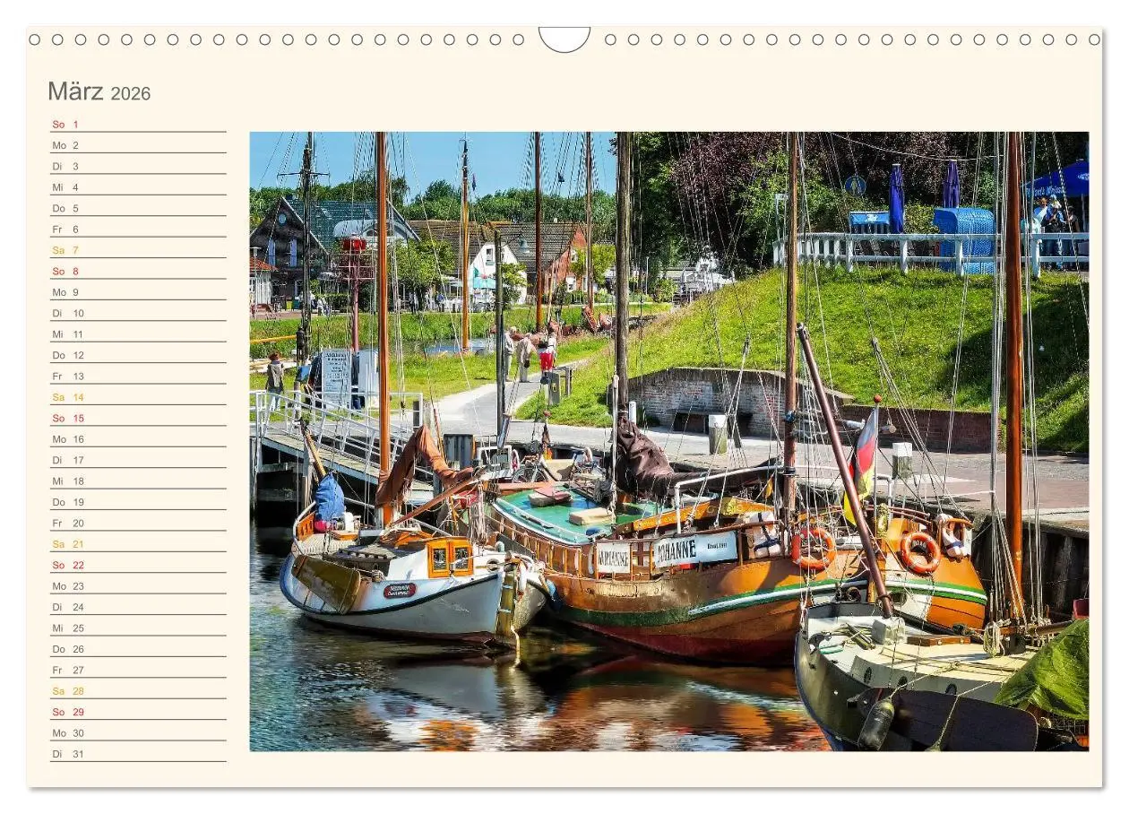 Bild: 9783516118964 | Ostfriesland - Museumshafen Carolinensiel (Wandkalender 2026 DIN A3...