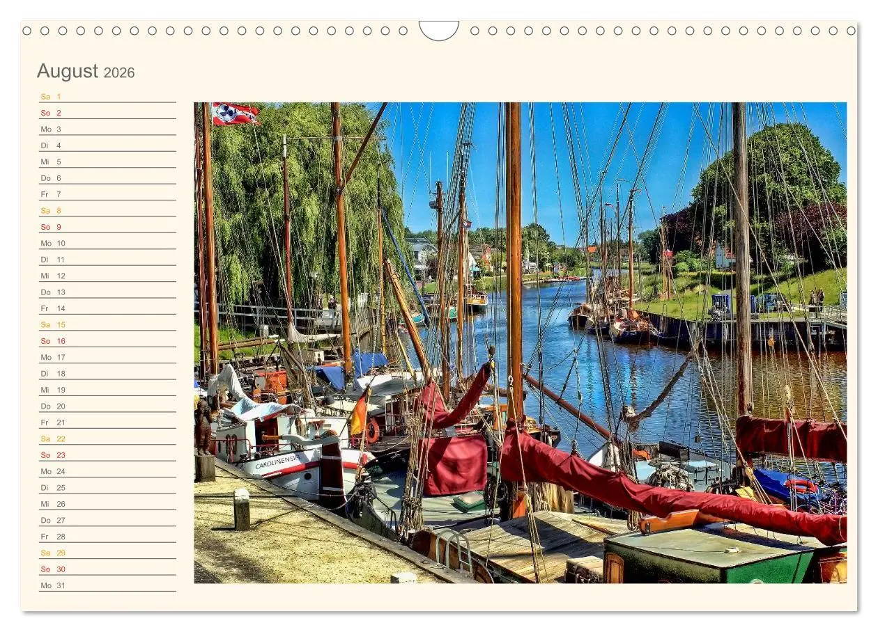 Bild: 9783516118964 | Ostfriesland - Museumshafen Carolinensiel (Wandkalender 2026 DIN A3...