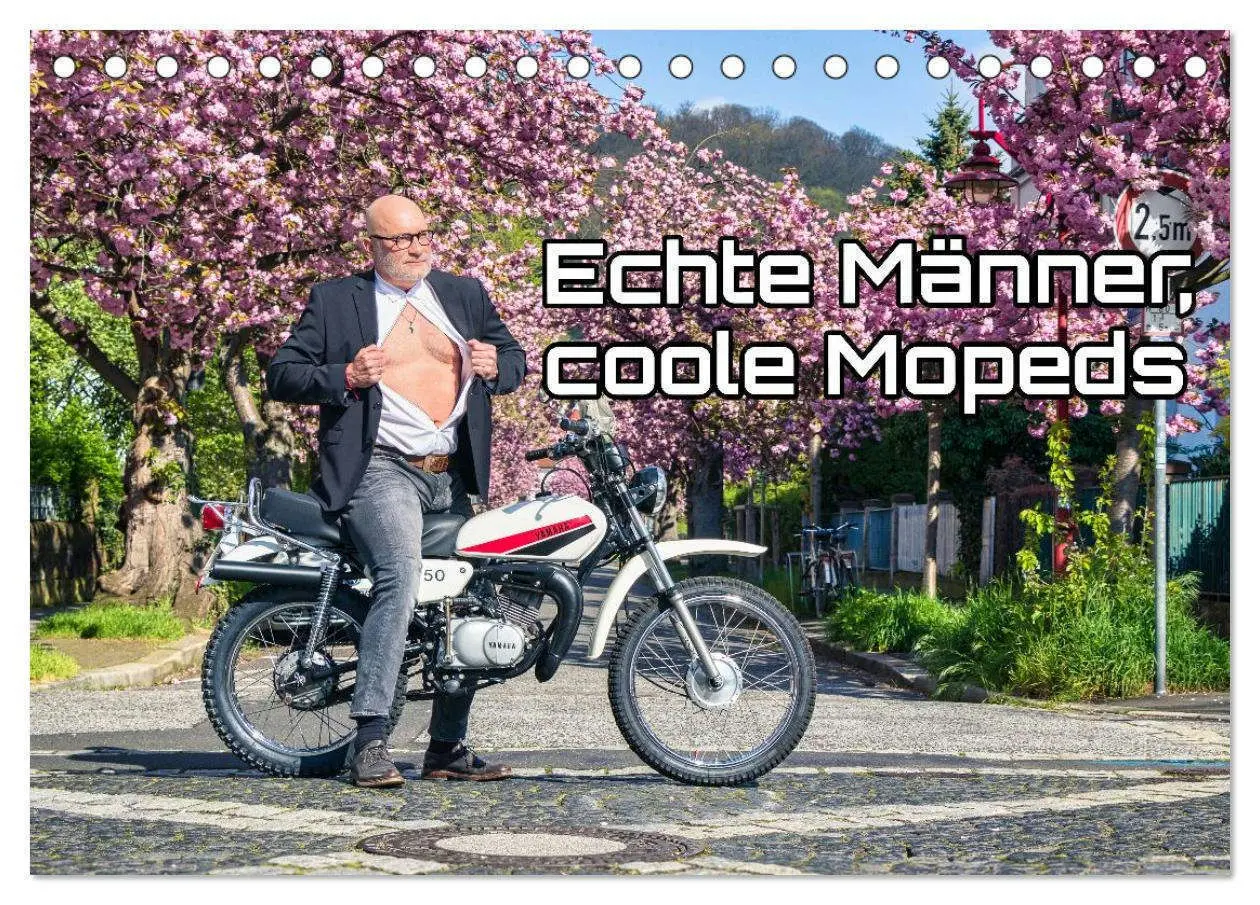 Cover: 9783516598964 | Echte Männer, coole Mopeds (Tischkalender 2026 DIN A5 quer),...