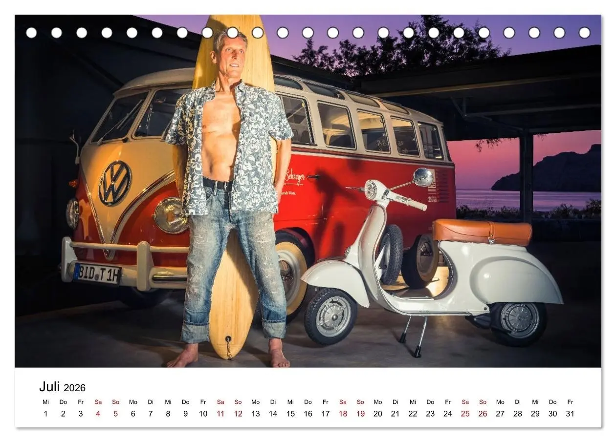 Bild: 9783516598964 | Echte Männer, coole Mopeds (Tischkalender 2026 DIN A5 quer),...
