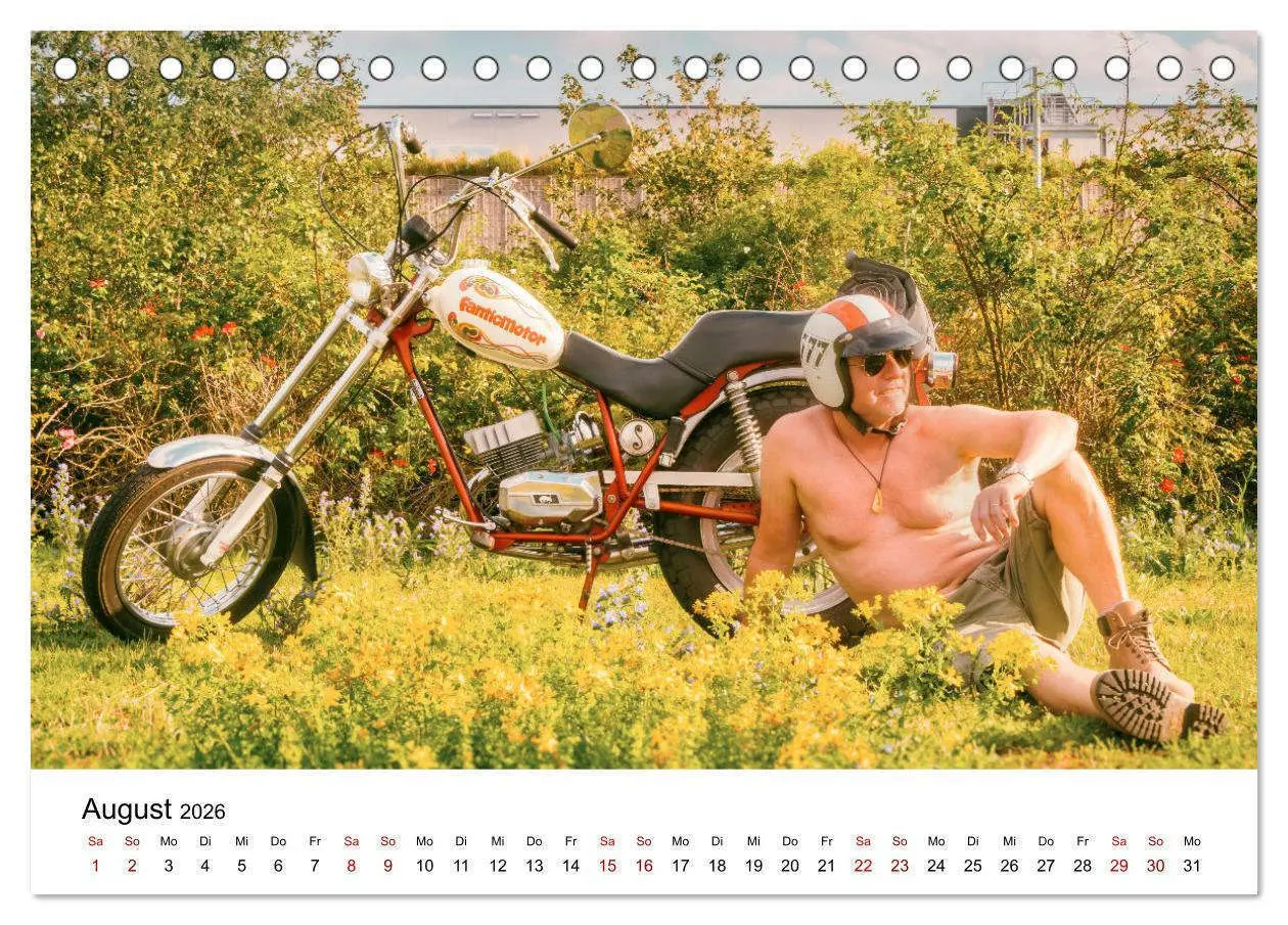 Bild: 9783516598964 | Echte Männer, coole Mopeds (Tischkalender 2026 DIN A5 quer),...