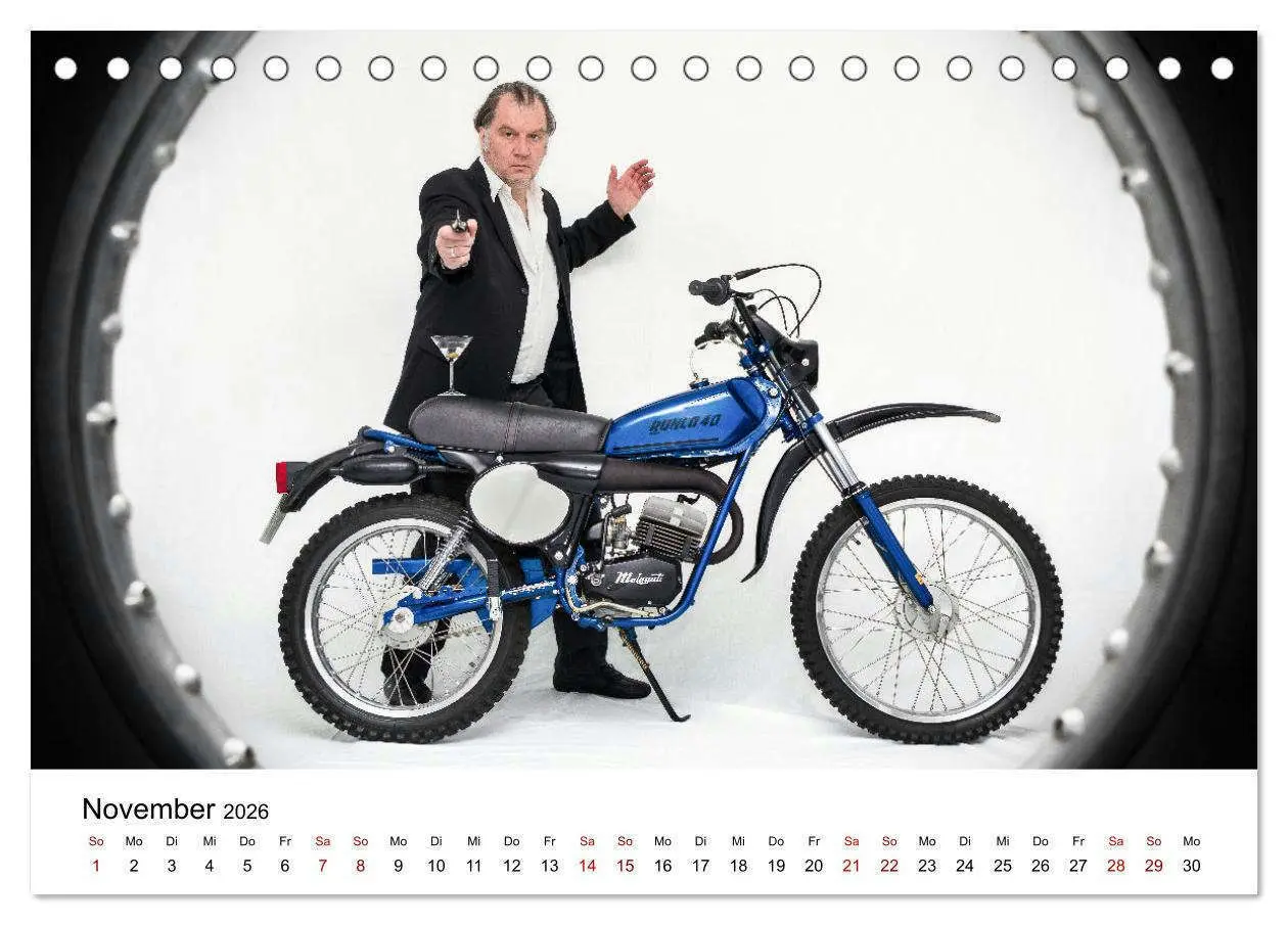 Bild: 9783516598964 | Echte Männer, coole Mopeds (Tischkalender 2026 DIN A5 quer),...
