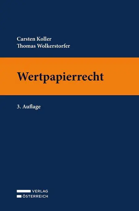 Cover: 9783704698964 | Wertpapierrecht | Carsten Koller (u. a.) | Taschenbuch | Deutsch