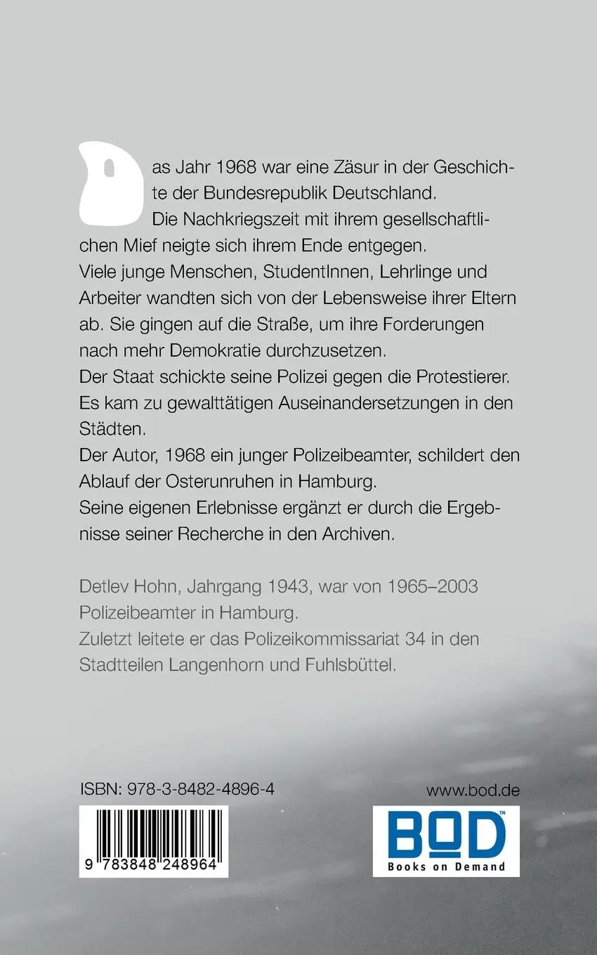 Rückseite: 9783848248964 | Auch wir waren dabei. Ostern 1968 in Hamburg | Detlev Hohn | Buch