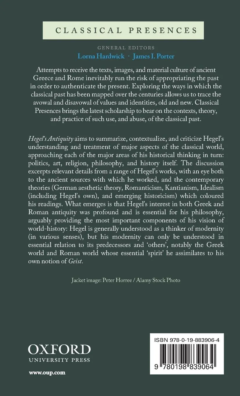 Rückseite: 9780198839064 | Hegel's Antiquity Clpr C | Desmond | Buch | Gebunden | Englisch | 2020
