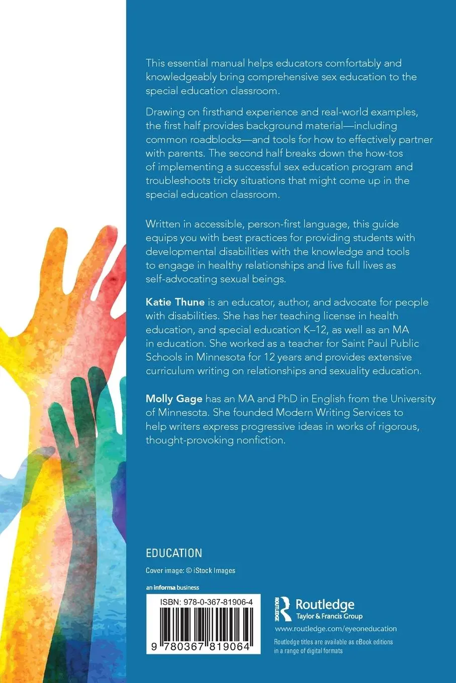Rückseite: 9780367819064 | Sexuality for All Abilities | Katie Thune (u. a.) | Taschenbuch | 2020