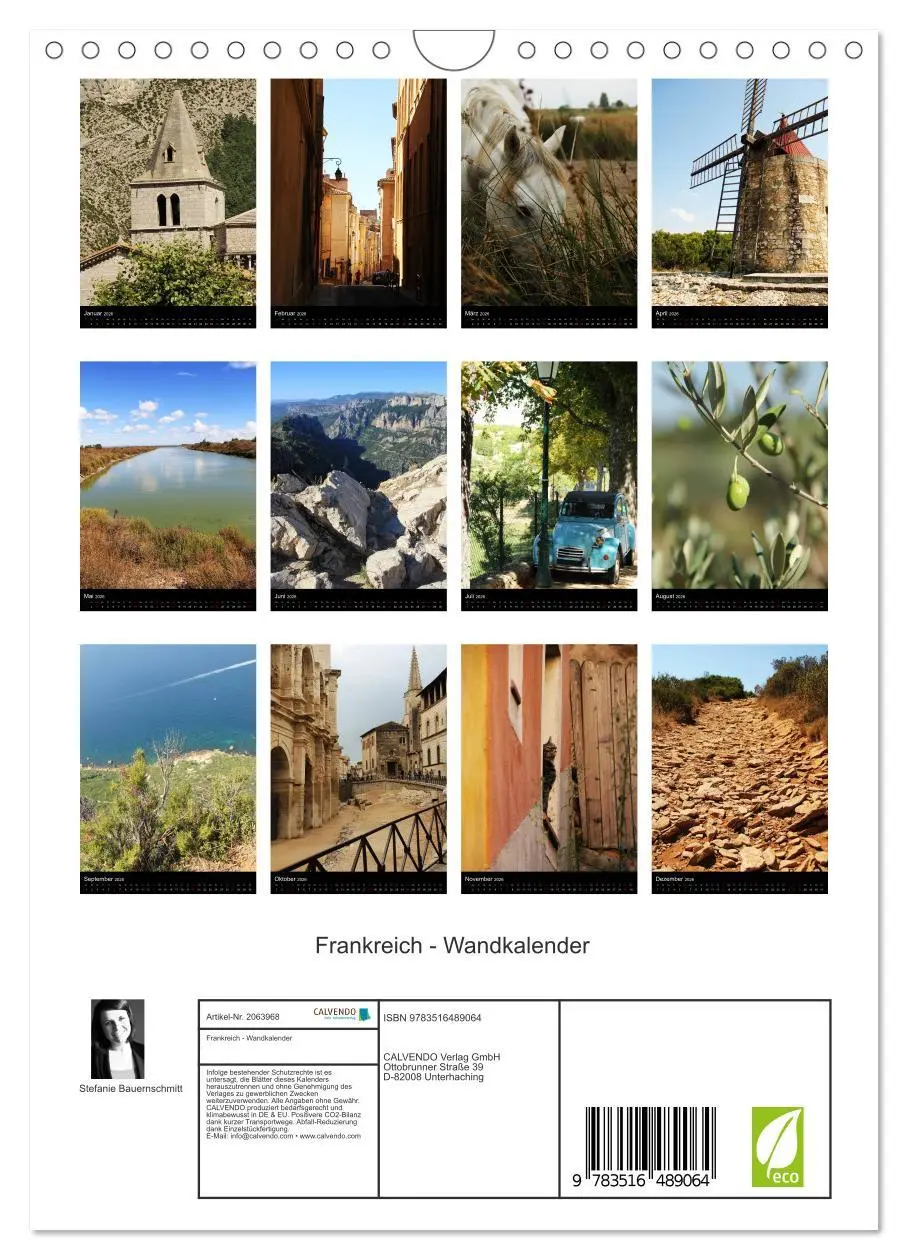 Bild: 9783516489064 | Frankreich - Wandkalender (Wandkalender 2026 DIN A4 hoch), CALVENDO...