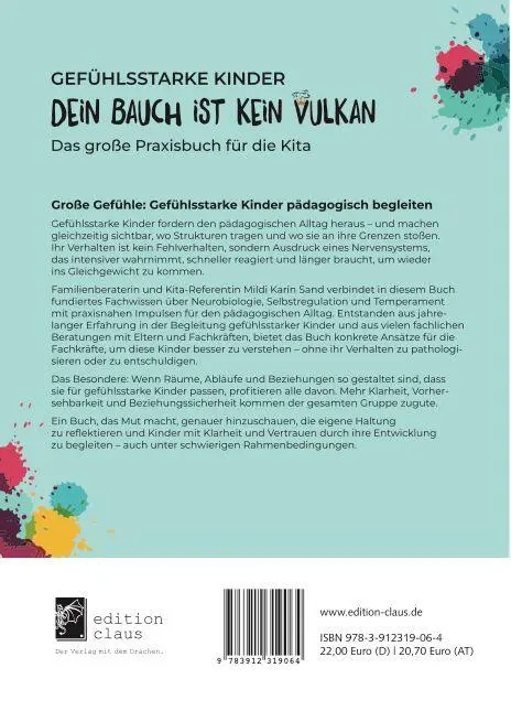 Bild: 9783912319064 | Gefühlsstarke Kinder - Dein Bauch ist kein Vulkan | Mildi Karin Sand