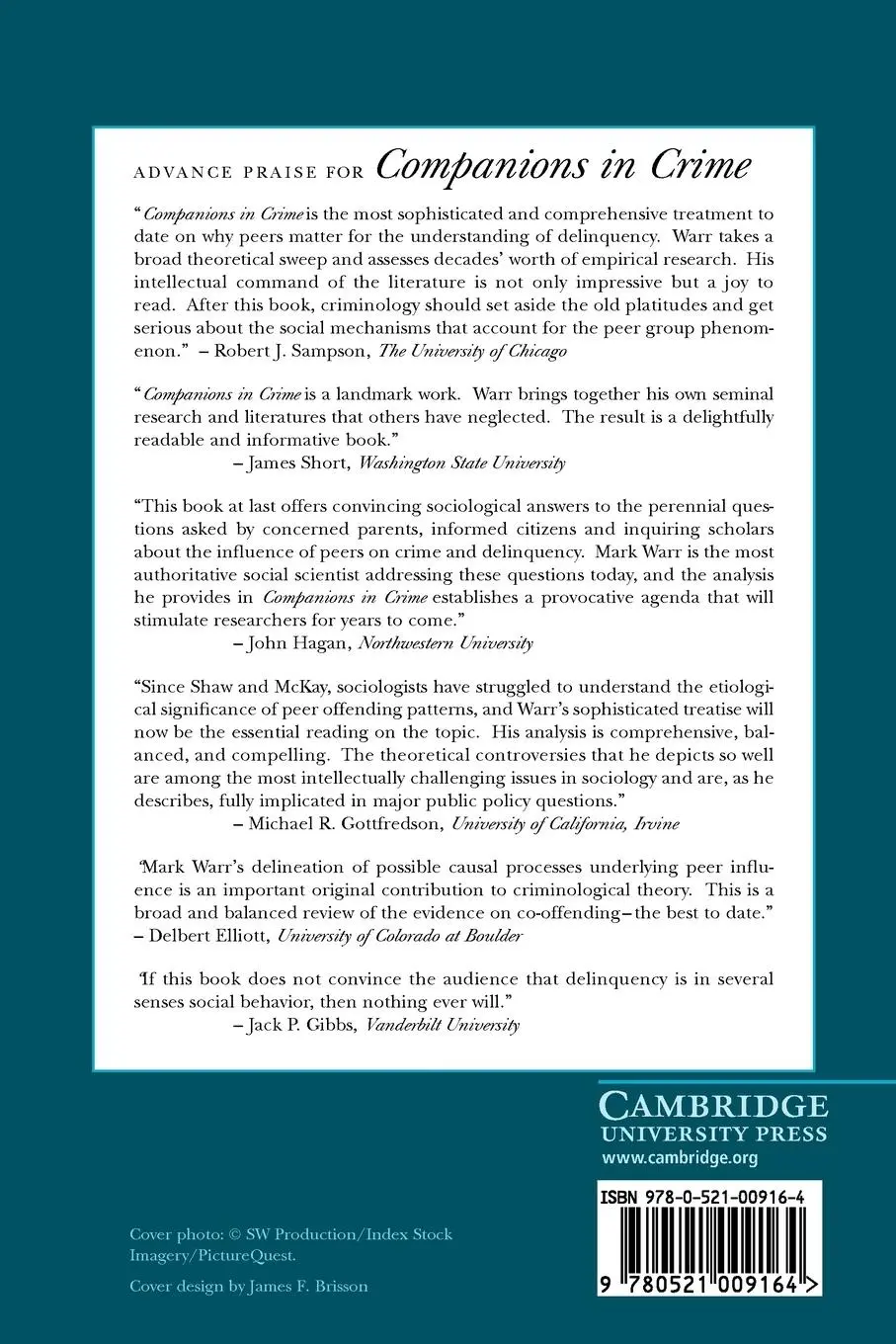 Rückseite: 9780521009164 | Companions in Crime | The Social Aspects of Criminal Conduct | Warr