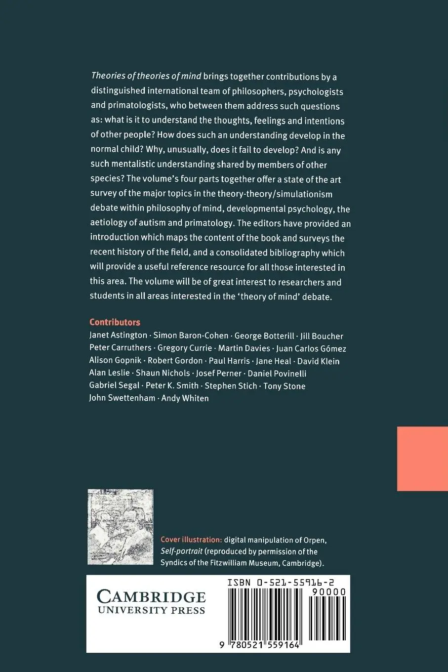 Rückseite: 9780521559164 | Theories of Theories of Mind | Peter K. Smith (u. a.) | Taschenbuch