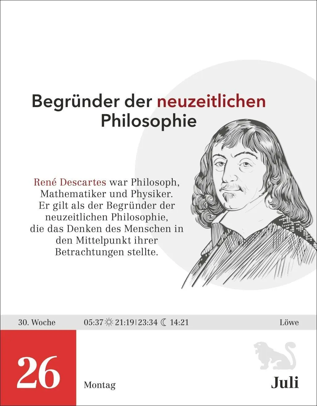 Bild: 9783840039164 | Der Philosophie-Kalender Tagesabreißkalender 2027 | Brüning (u. a.)