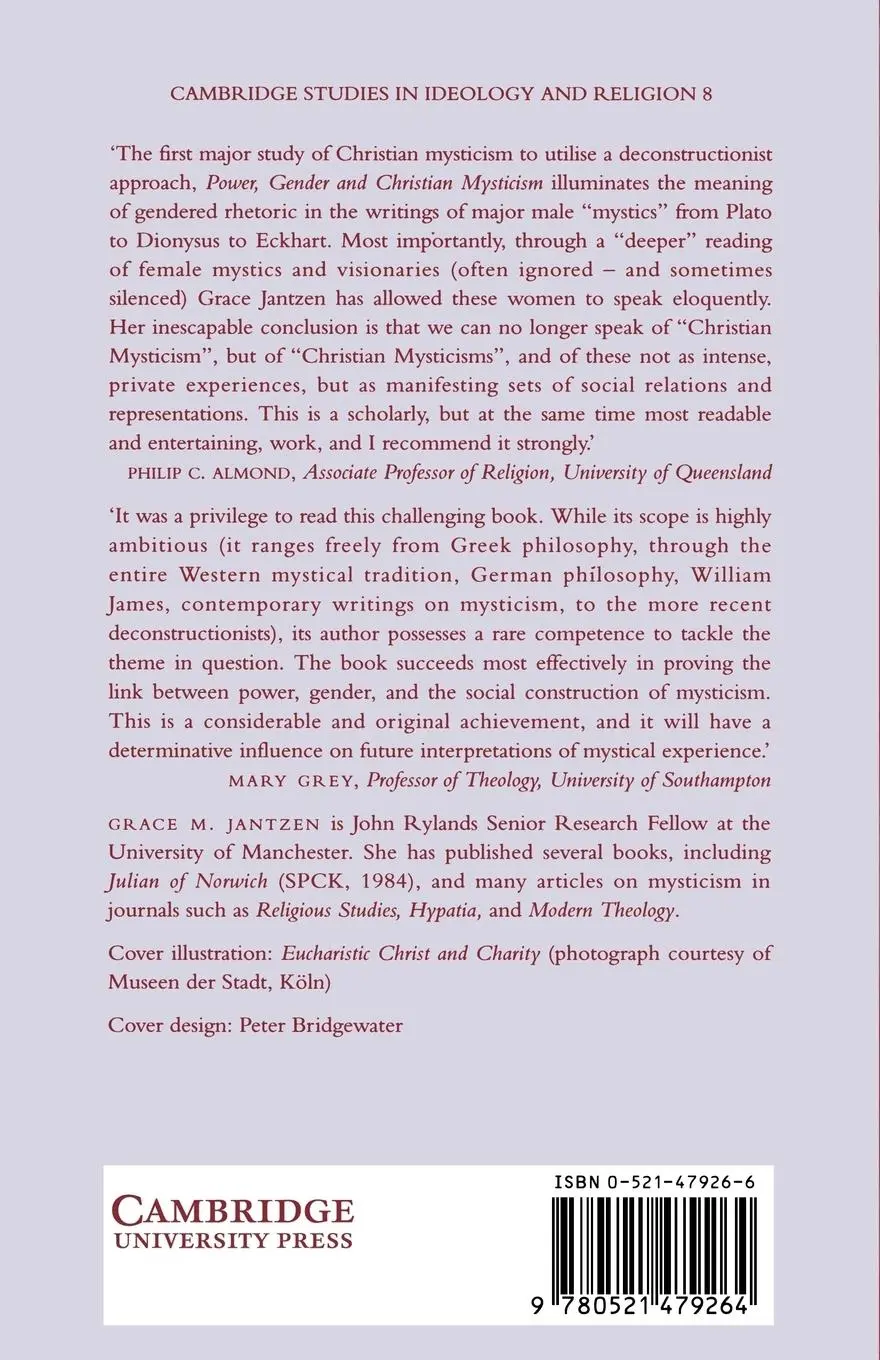 Rückseite: 9780521479264 | Power, Gender and Christian Mysticism | Grace M. Jantzen | Taschenbuch