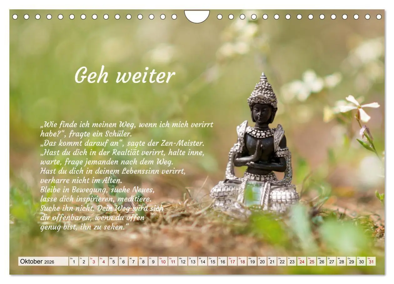 Bild: 9783457379264 | Und der Zen-Meister sprach (Wandkalender 2026 DIN A4 quer),...