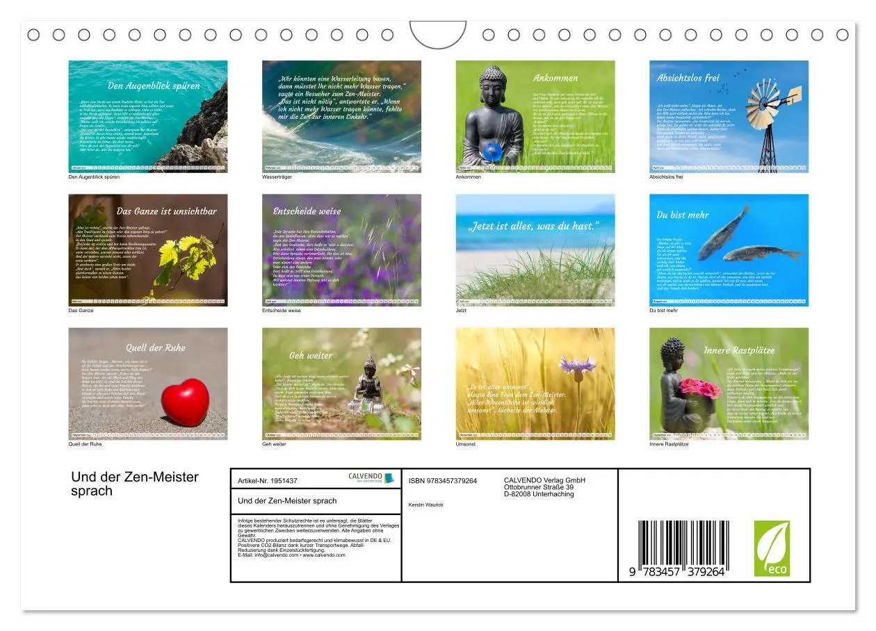 Bild: 9783457379264 | Und der Zen-Meister sprach (Wandkalender 2026 DIN A4 quer),...