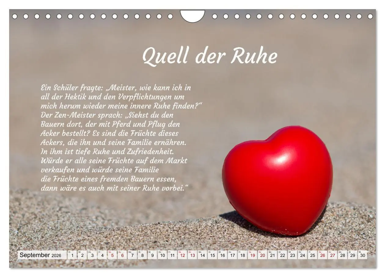 Bild: 9783457379264 | Und der Zen-Meister sprach (Wandkalender 2026 DIN A4 quer),...