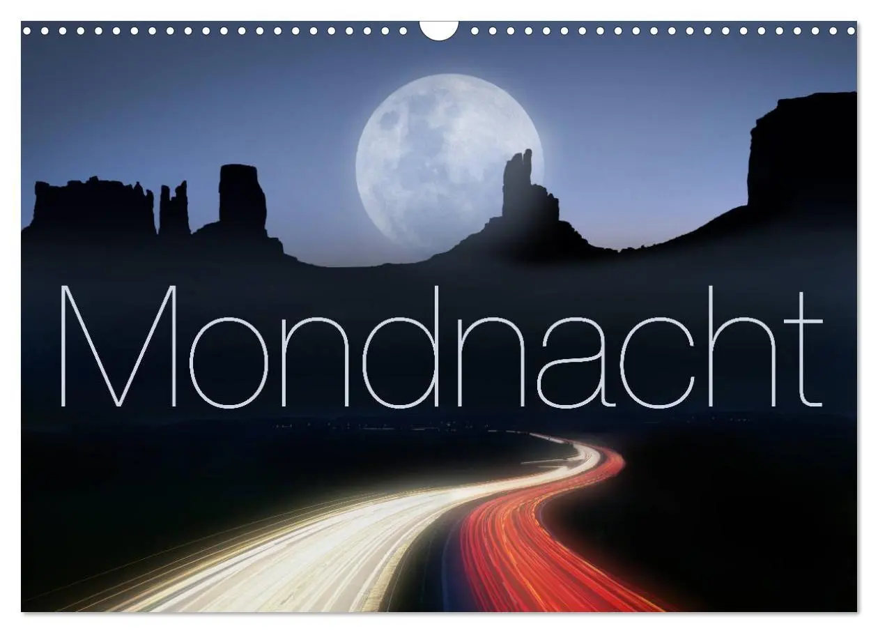 Cover: 9783516089264 | Mondnacht (Wandkalender 2026 DIN A3 quer), CALVENDO Monatskalender