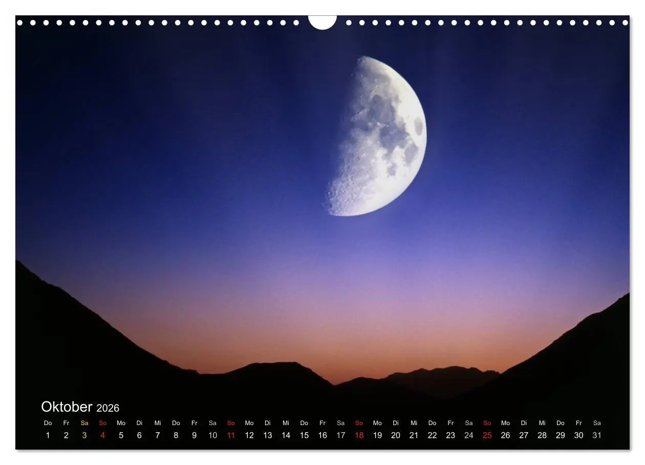Bild: 9783516089264 | Mondnacht (Wandkalender 2026 DIN A3 quer), CALVENDO Monatskalender