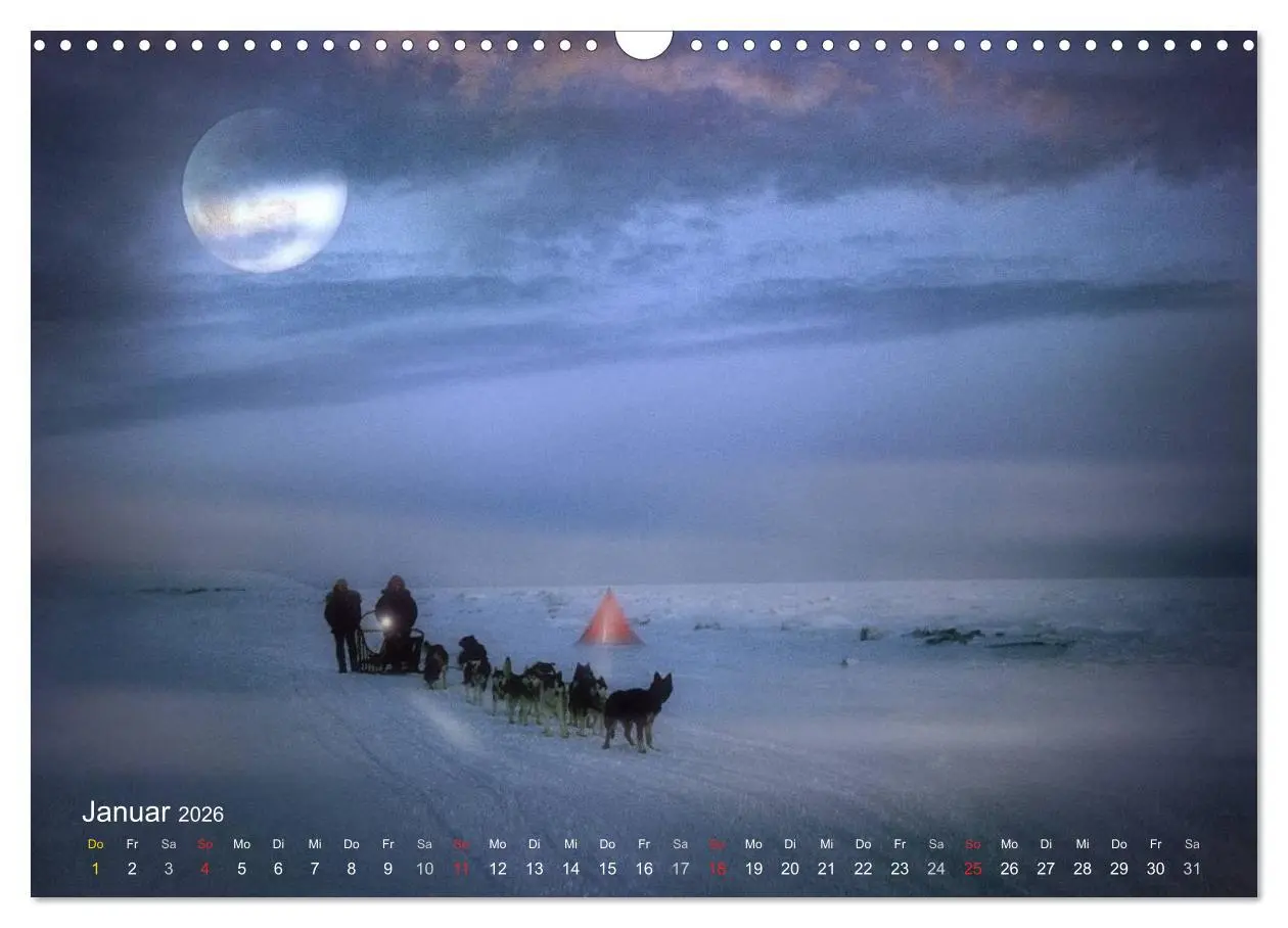 Bild: 9783516089264 | Mondnacht (Wandkalender 2026 DIN A3 quer), CALVENDO Monatskalender
