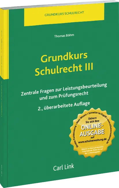 Cover: 9783556069264 | Grundkurs Schulrecht III | Thomas Böhm | Taschenbuch | 124 S. | 2015