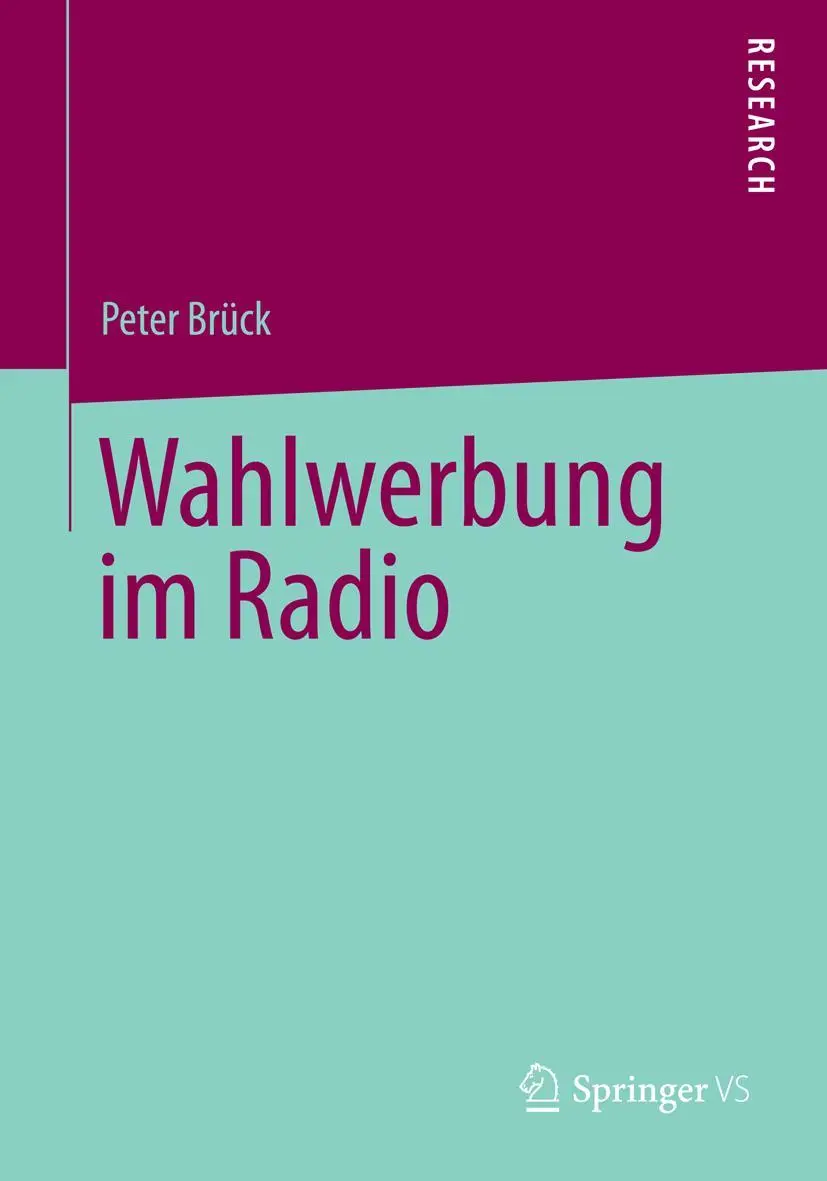 Cover: 9783658039264 | Wahlwerbung im Radio | Peter Brück | Taschenbuch | 271 S. | Deutsch