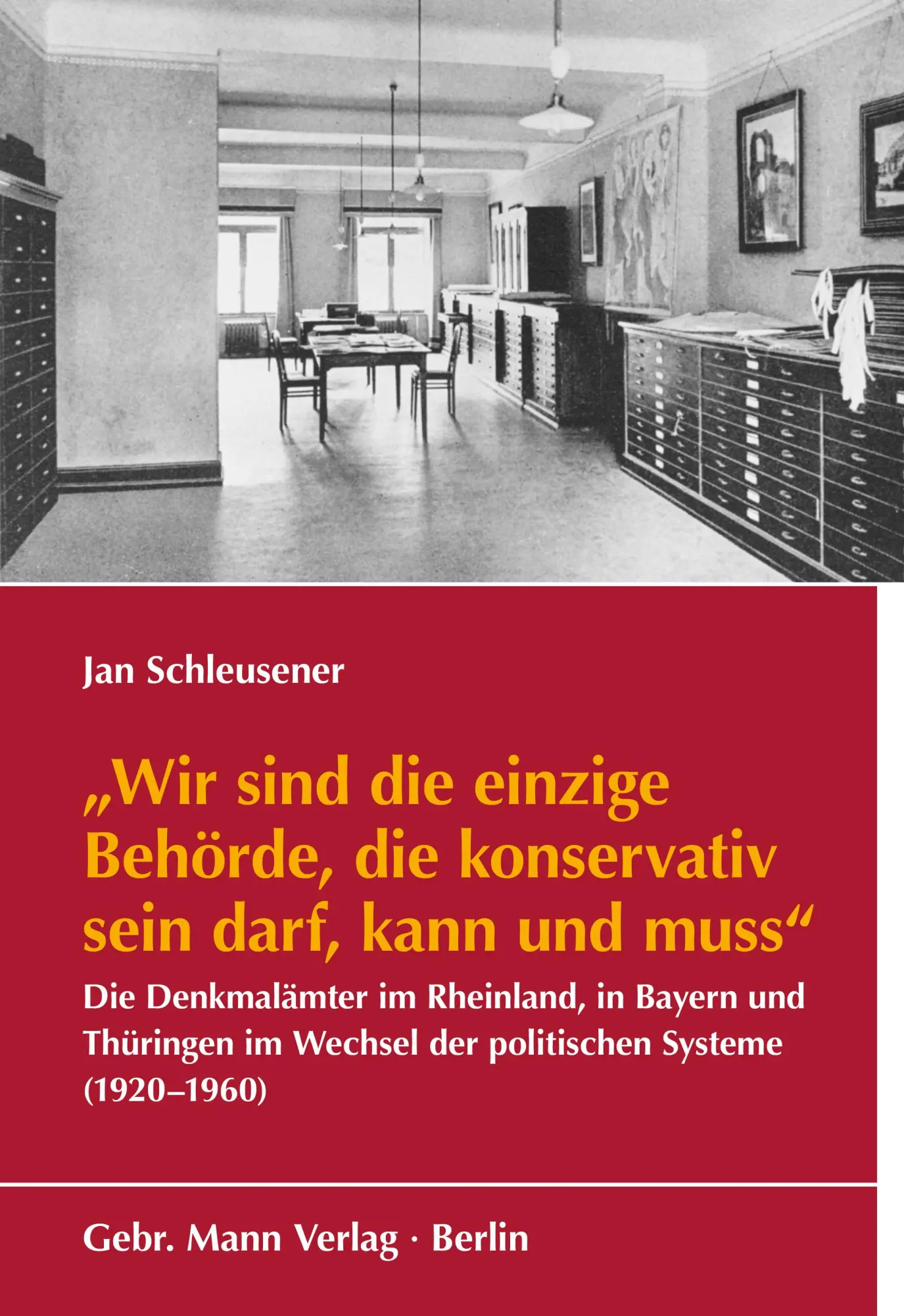 'Wir sind die einzige Behörde, die konservativ sein darf, kann und muss'